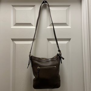 Brown leather Coach bag
